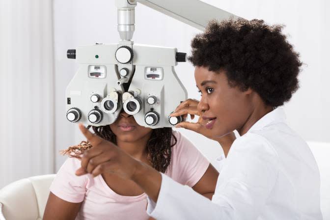 Image of an eye exam