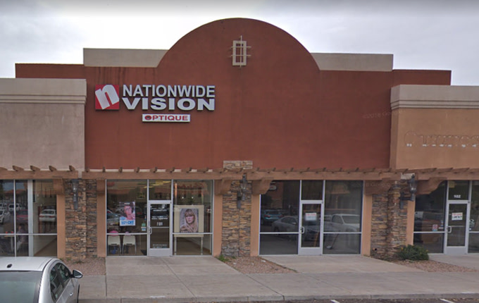 Nationwide Vision Mesa eye care center on University Dr exterior