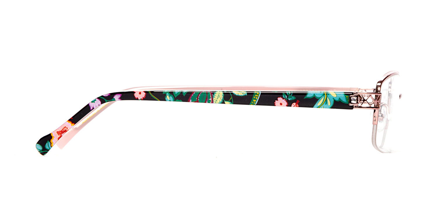NEW VERA BRADLEY Eyeglasses Rose Vines Floral Frame w/ Matching Case VIF New VB Rose Eyeglasses Frames by Vera Bradley main image 2