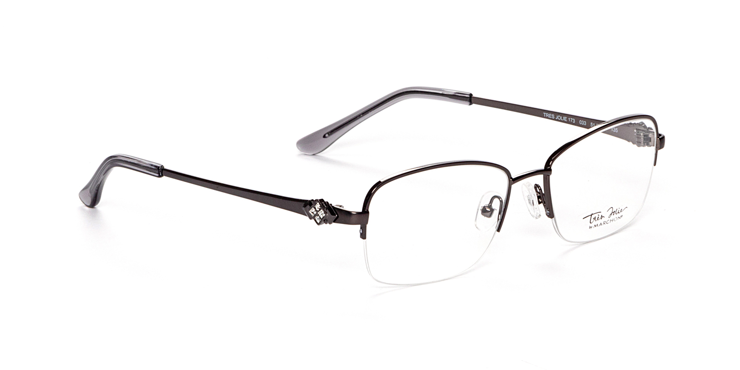 【threetimes】25HS★ (S,M) Amelia Top Grey Tres Jolie 173 Eyeglasses | Clarkson Eyecare
