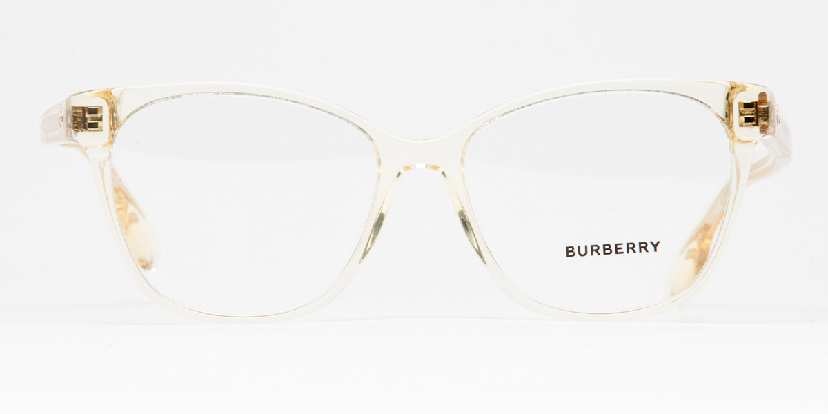 NWT Burberry White and Gold Eyewear Strap Eyeglasses Burberry BE1381 | Free Shipping | Glasses.com® main image 4