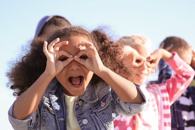 Impact of pediatric eye care children smiling happy joy of sight