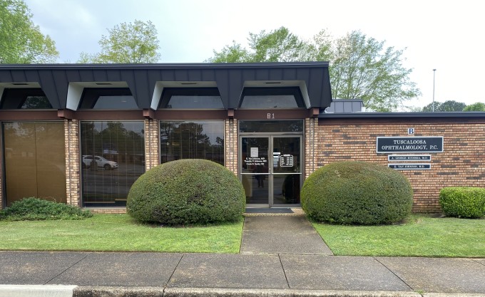 Tuscaloosa Ophthalmology Main office located at 535 Jack Warner Parkway NE Suite B1