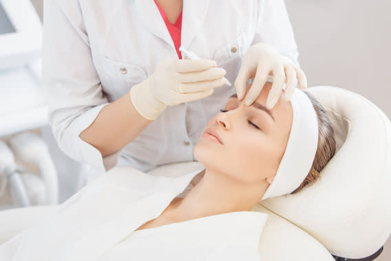 Woman receiving injections 