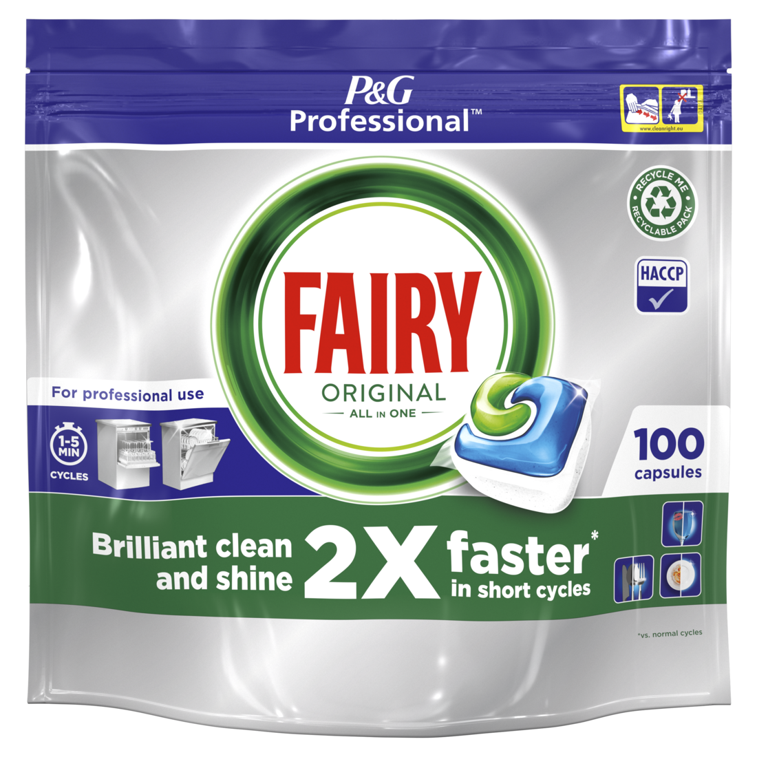 Fairy Professional® - Cápsulas de Lavavajillas Todo en 1 Original