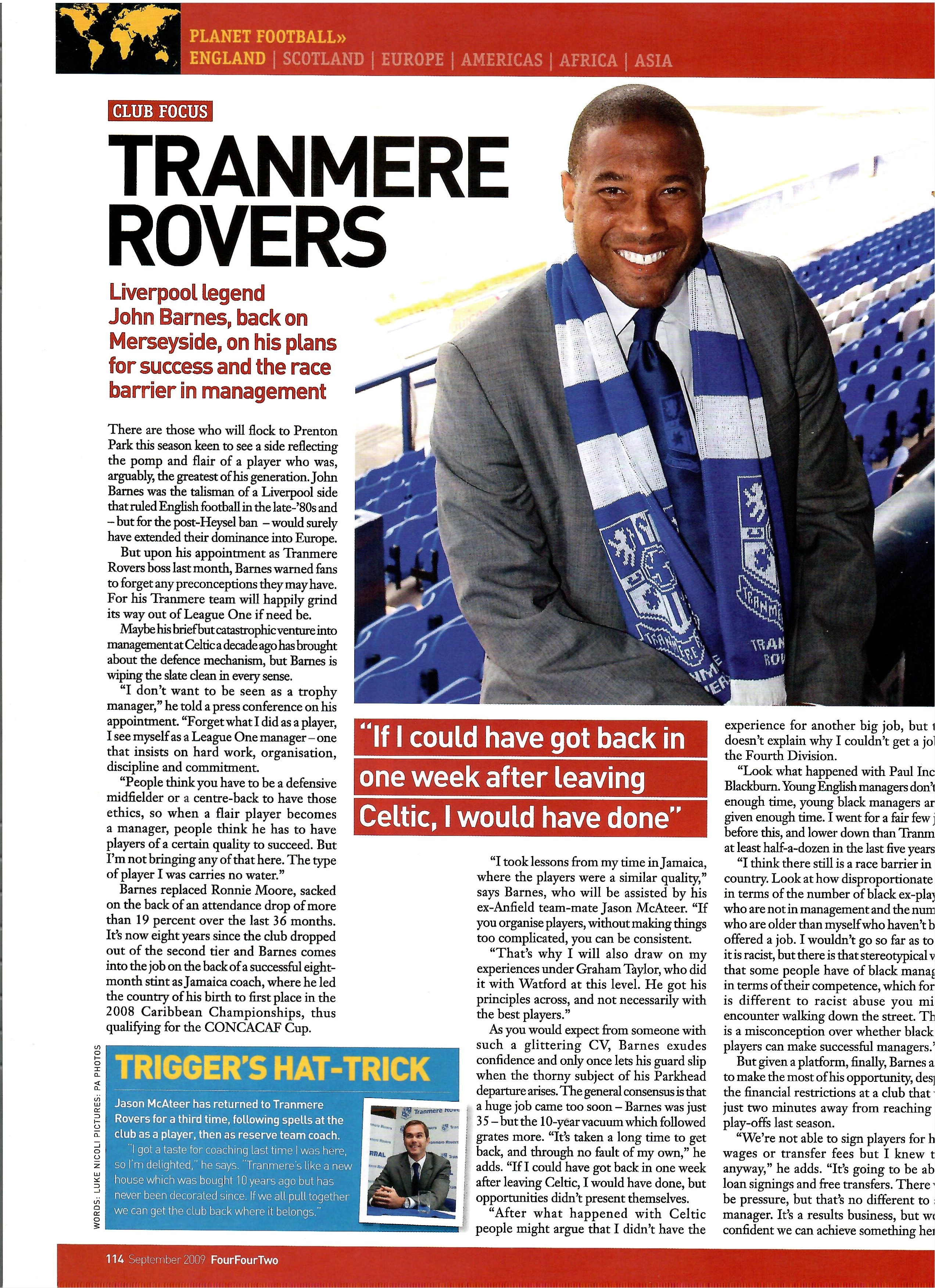 Club Focus Tranmere Rovers - 2009