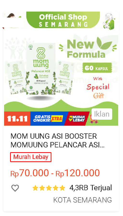 reseller mom uung - booster asi