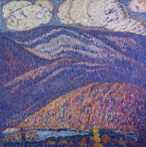 Marsden Hartley, Hall of the Mountain King, ca. 1908-1909, oil on canvas, 30 x 30 in. Crystal Bridges Museum of American Art, Bentonville, Arkansas, 2010.94. Photography by Amon Carter Museum of American Art.