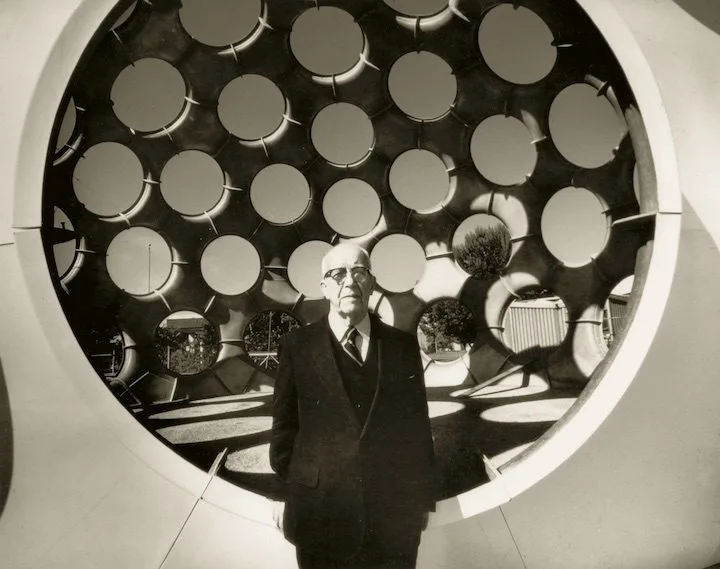 R. Buckminster Fuller - B&W Photo