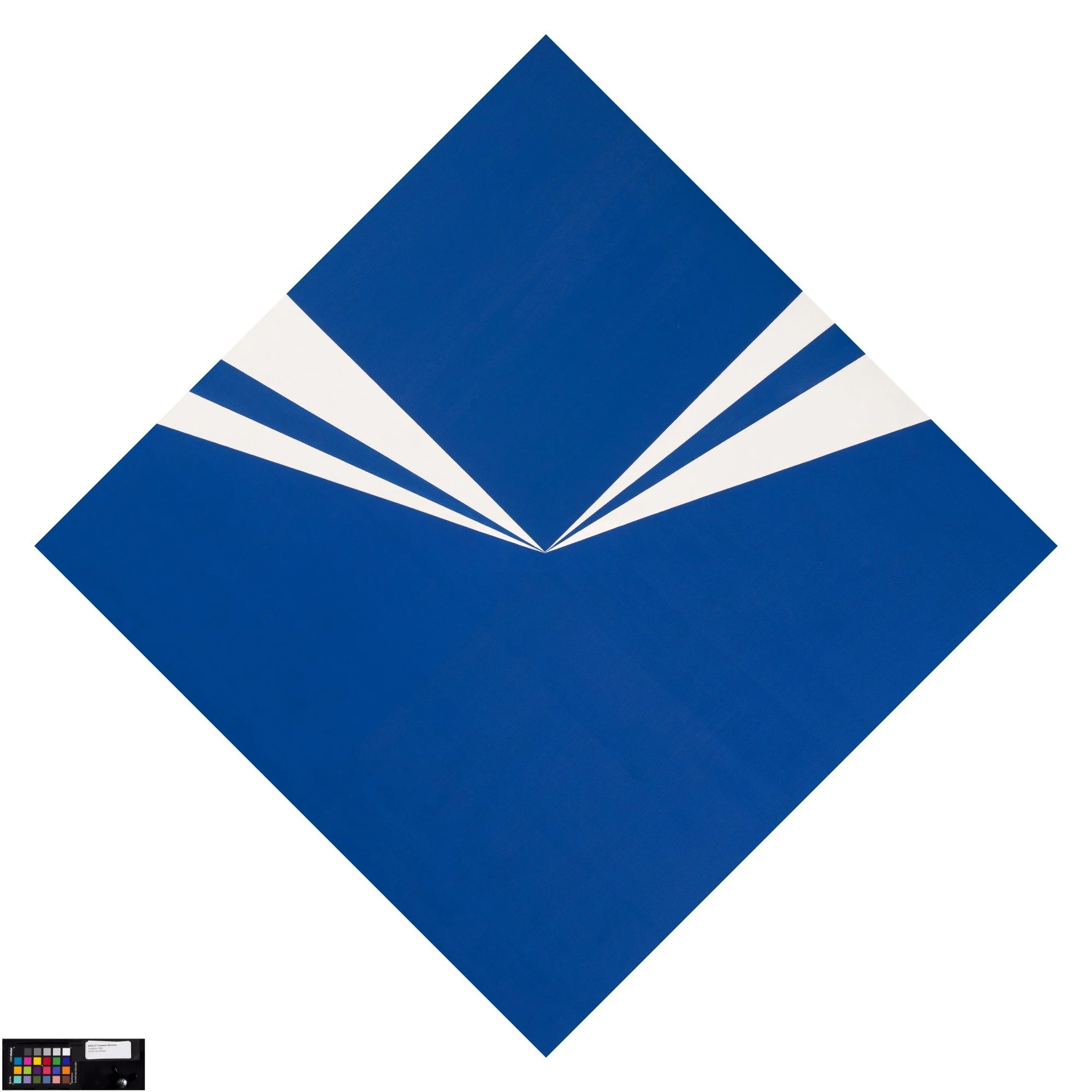 Geometric Blue Diamond Design