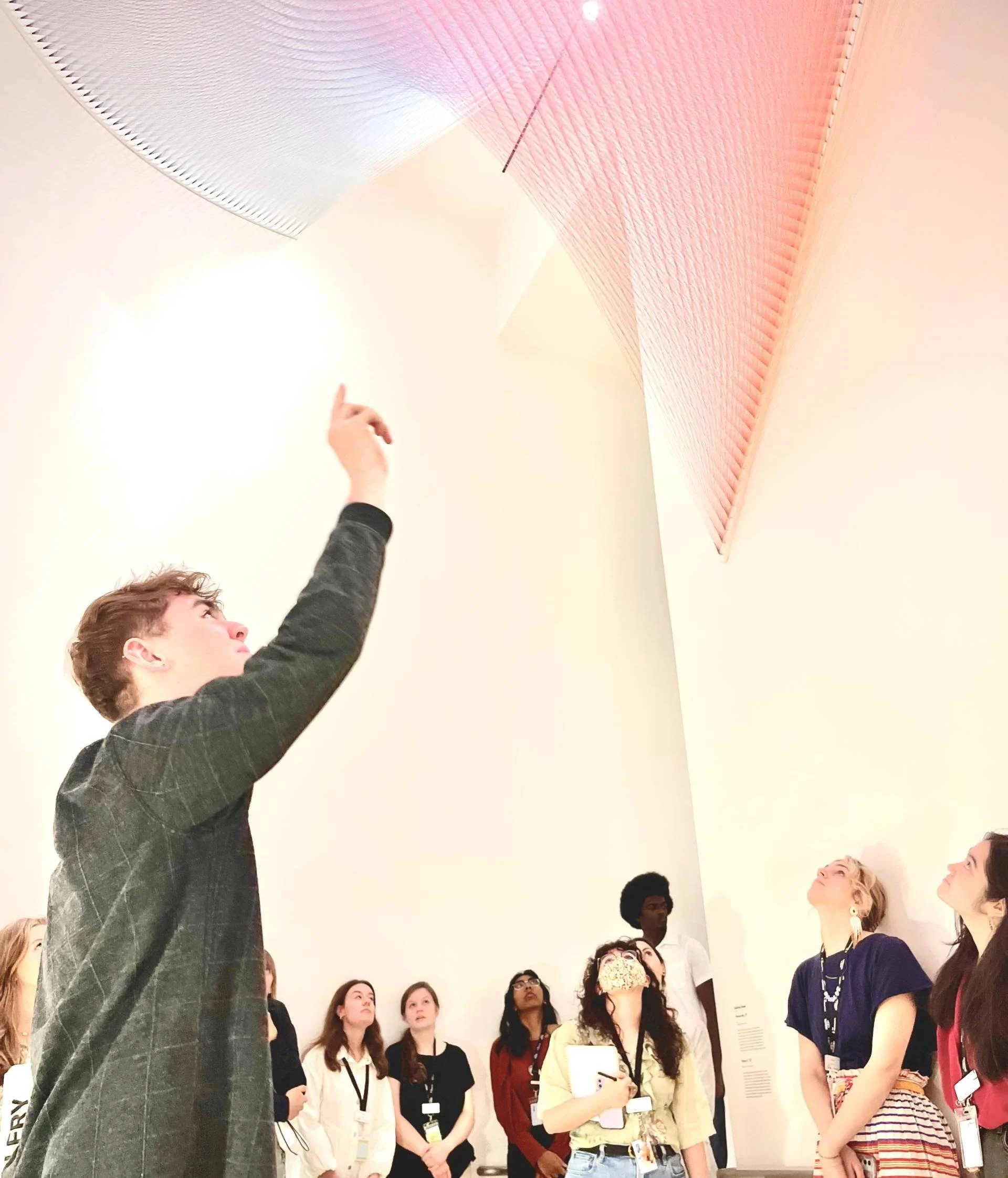 Crystal  Bridges museum interns touring
