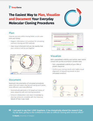 SnapGene Brochure Cover