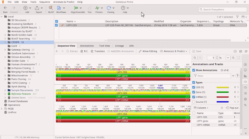 CRISPR - Dotmatics & Geneious Prime