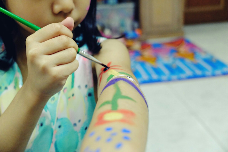 Self arm paint for fun today.