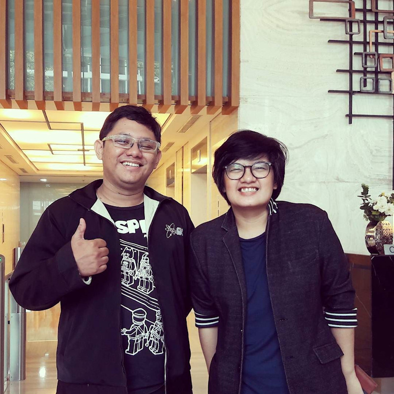With @rendraperdana at the lobby http://ift.tt/2d87WgE