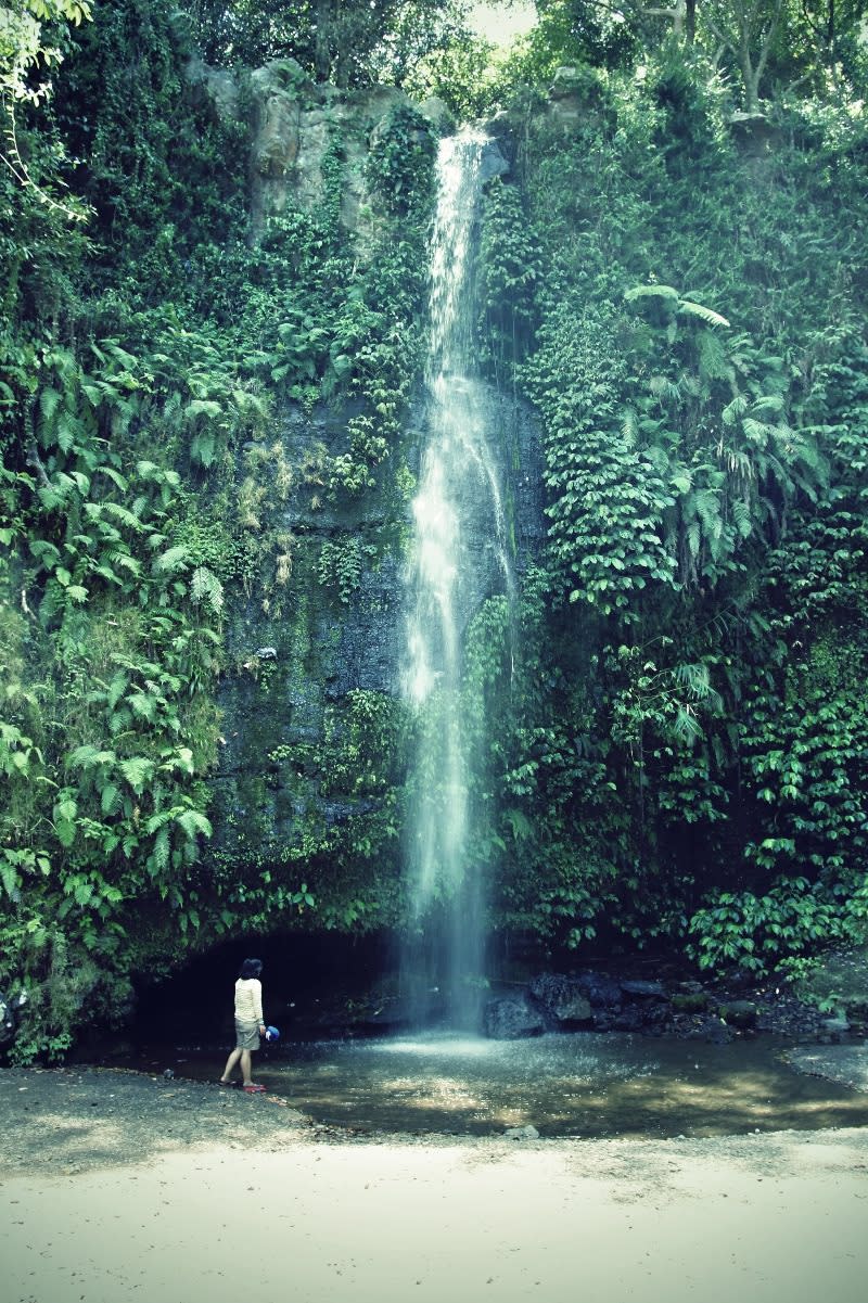 Benang Setokel. One of waterfall in mount Rinjani.