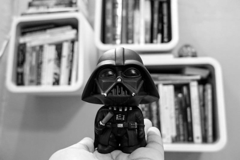 ' ."Read a book, or I'll force choke you!" .