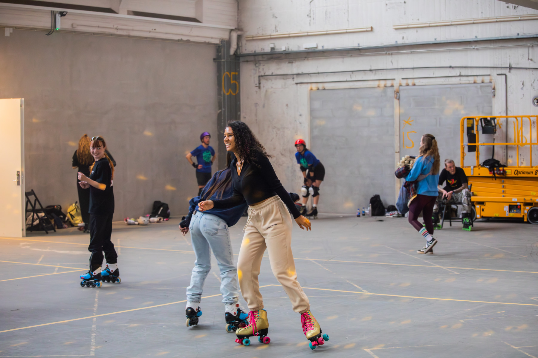 Mills has been an anchor association at Spor10, supporting youth of diverse backgrounds in skating and roller discos for the wider community of Jernbanebyen. Photo by Evald Munksgaard Hansen, courtesy of Novo Nordisk