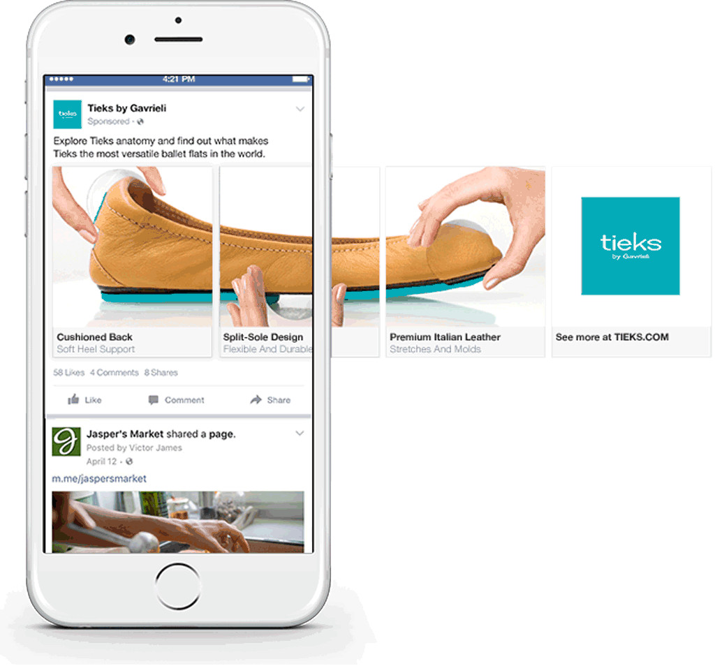 Facebook Carousel ads