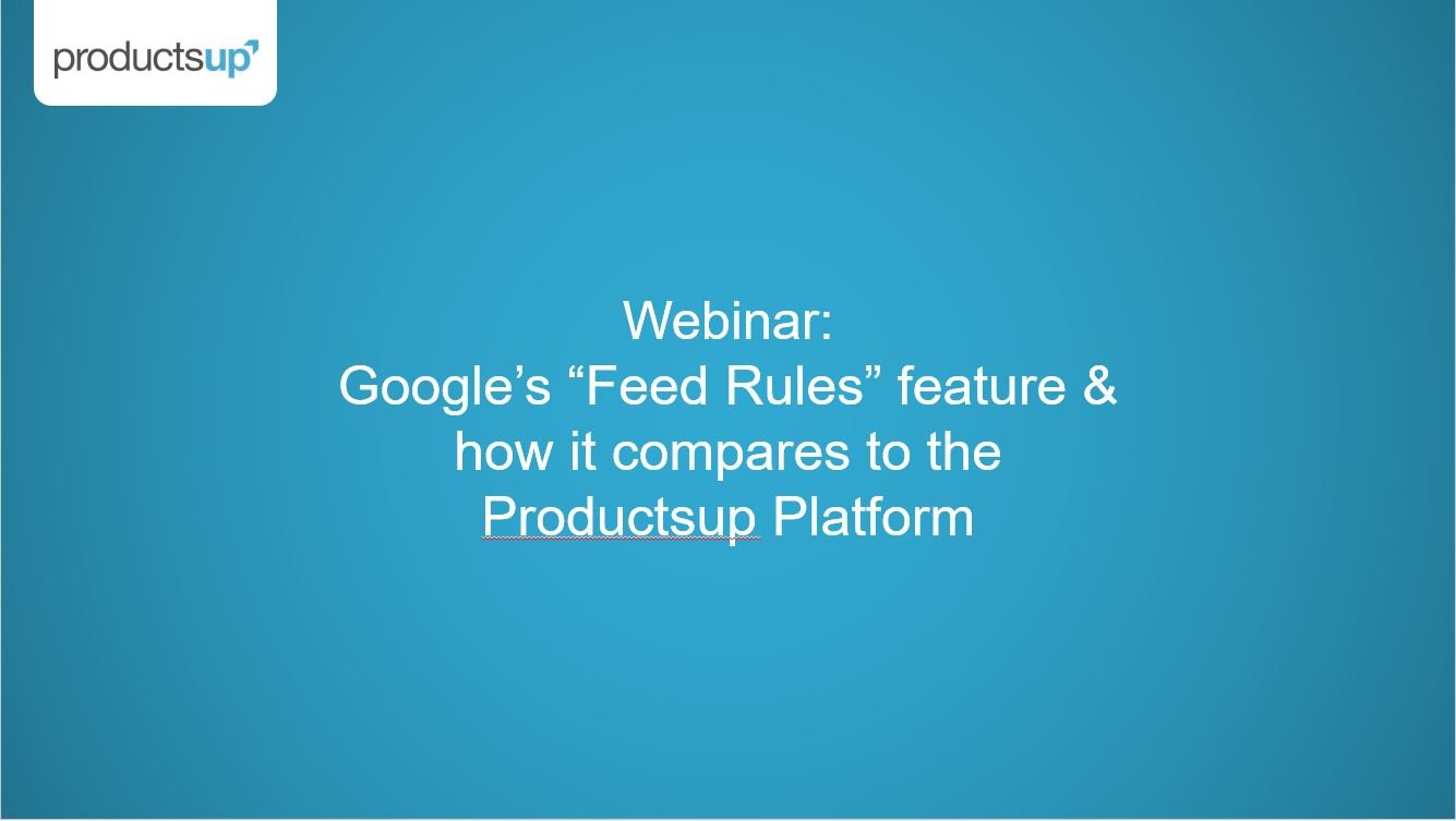 [WP Import] Google Feed Rules vs. Productsup