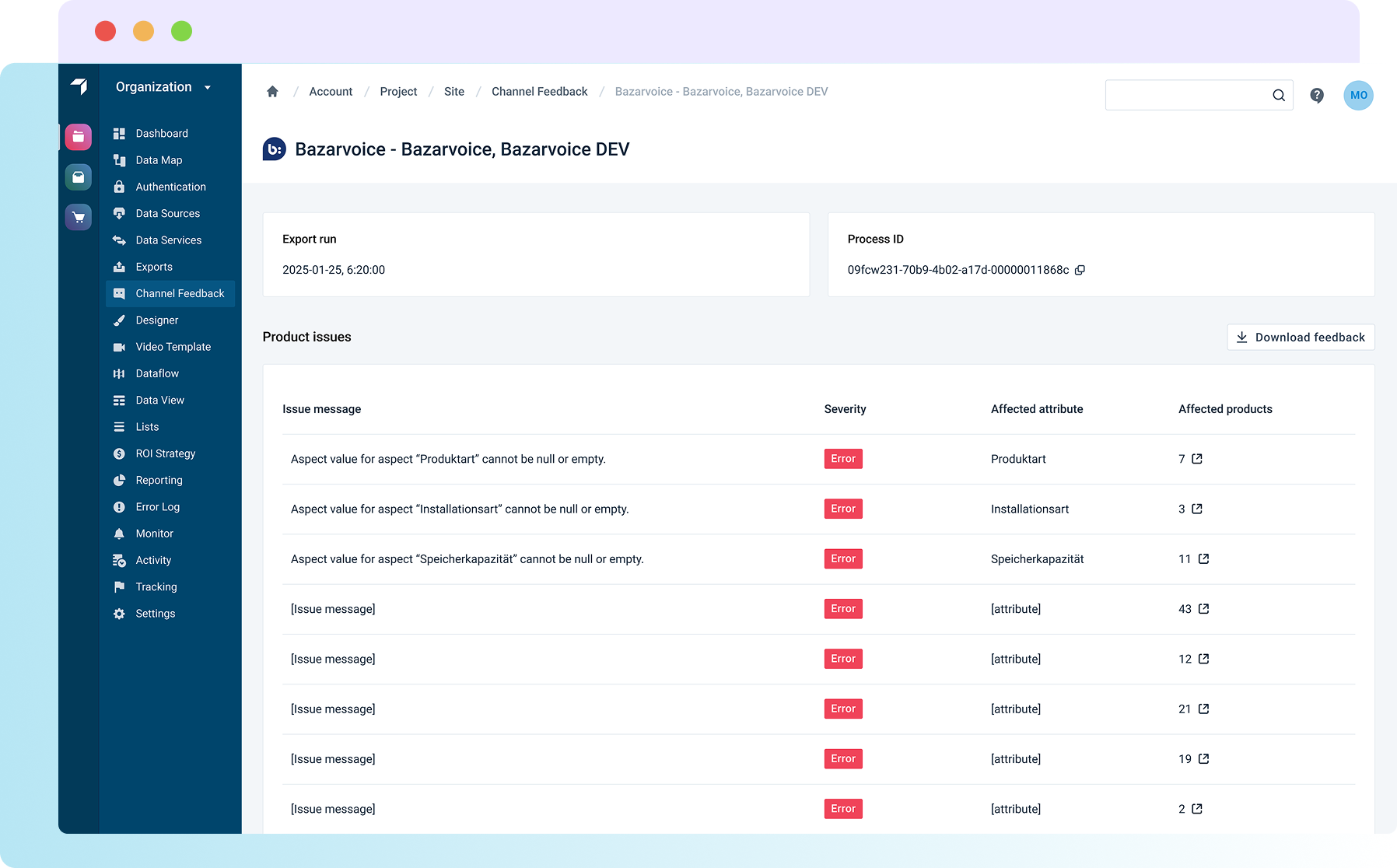 Channel Feedback Hero