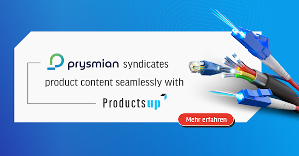 Prysmian and Productsup: Simple product content syndication to over 100 manufacturers globally