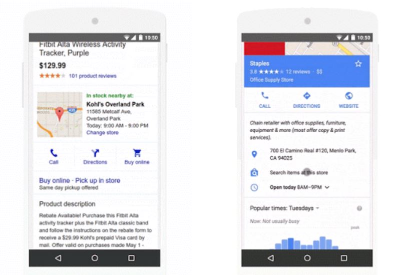 [WP Import] New "store pickup" link on Google Local Inventory Ads (LIA)