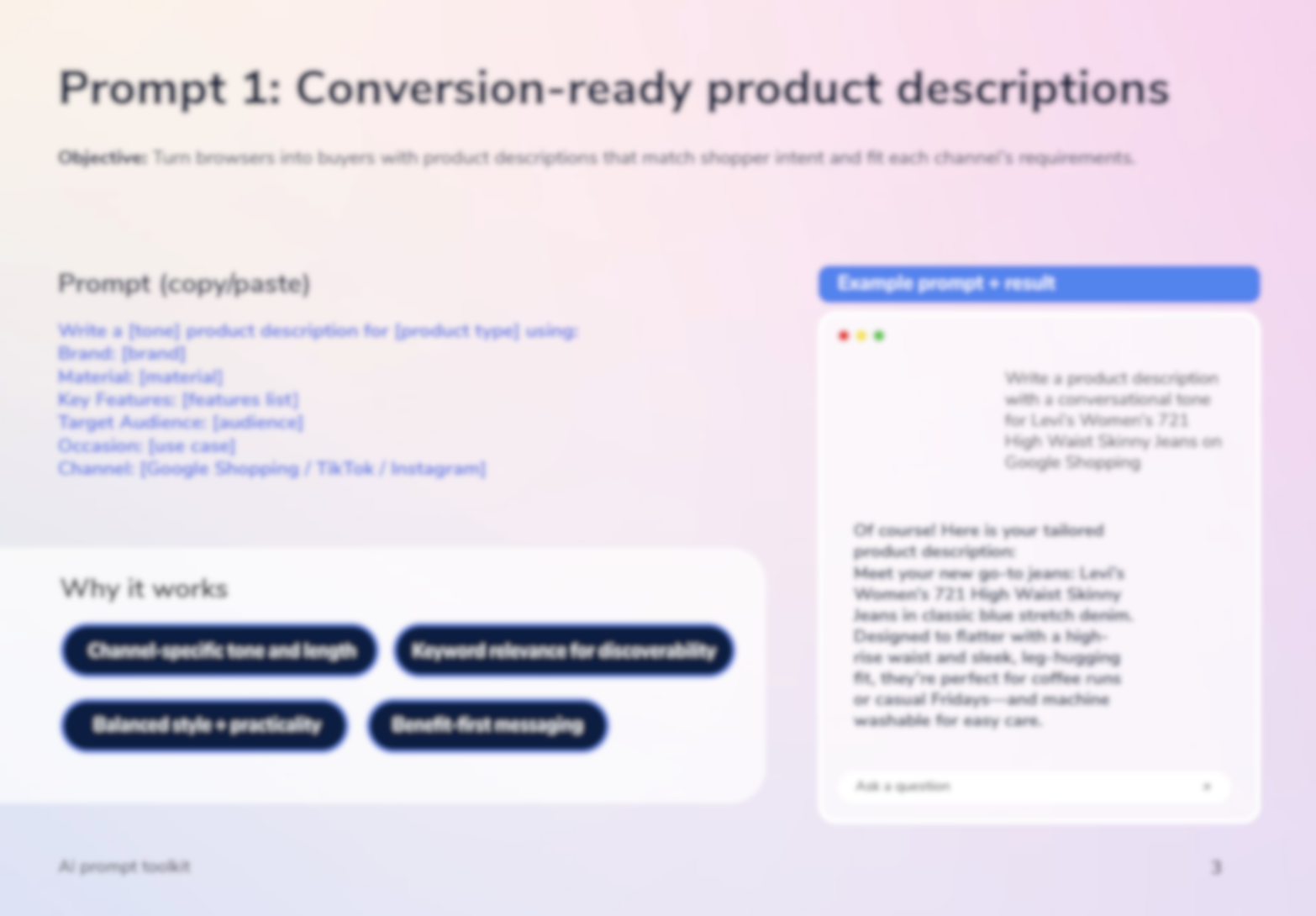 AI prompt toolkit | Productsup