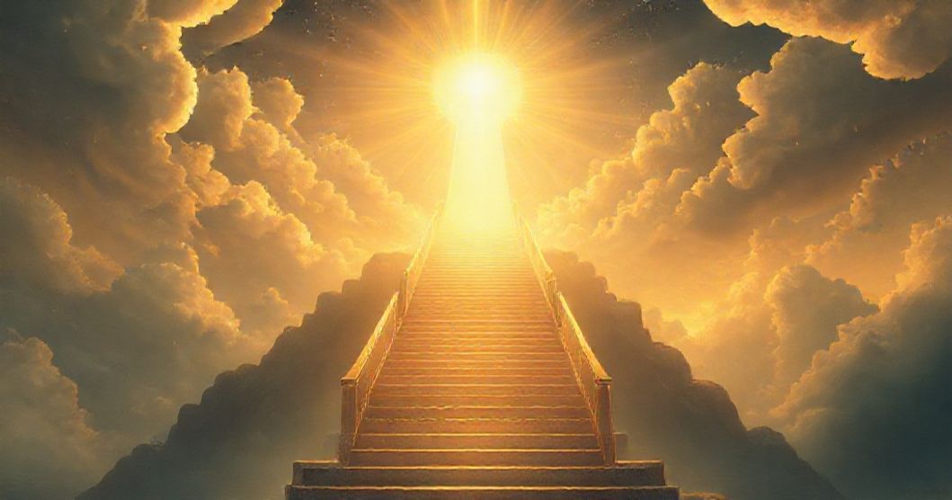 Featured image for The Golden Stairway to Divinity: A Dream of Reverence and Ascension