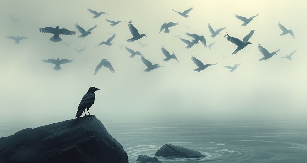 Featured image for The Crow Tides: What Your Dreams of Crows Reveal About Balancing Self and World