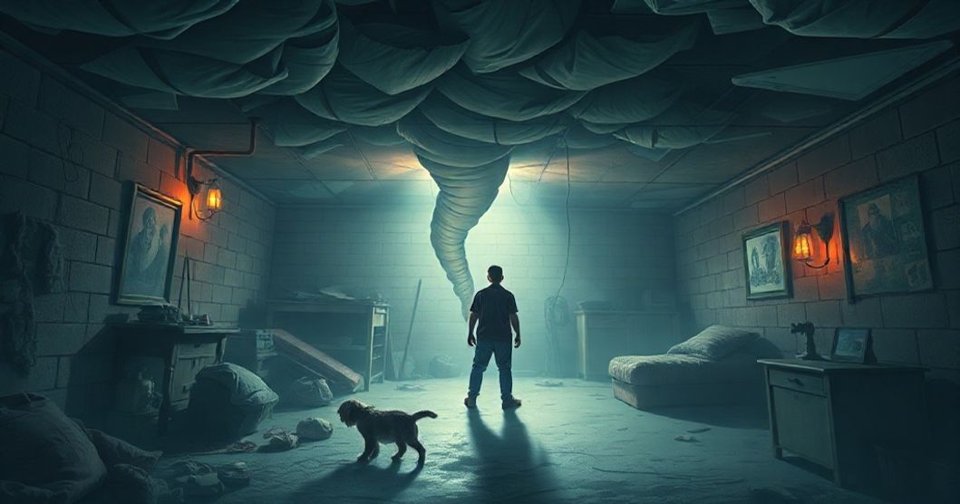 Featured image for Confronting the Past Self in a Haunted Basement: A Dream of Tornadoes, Fear, and Sibling Bonds