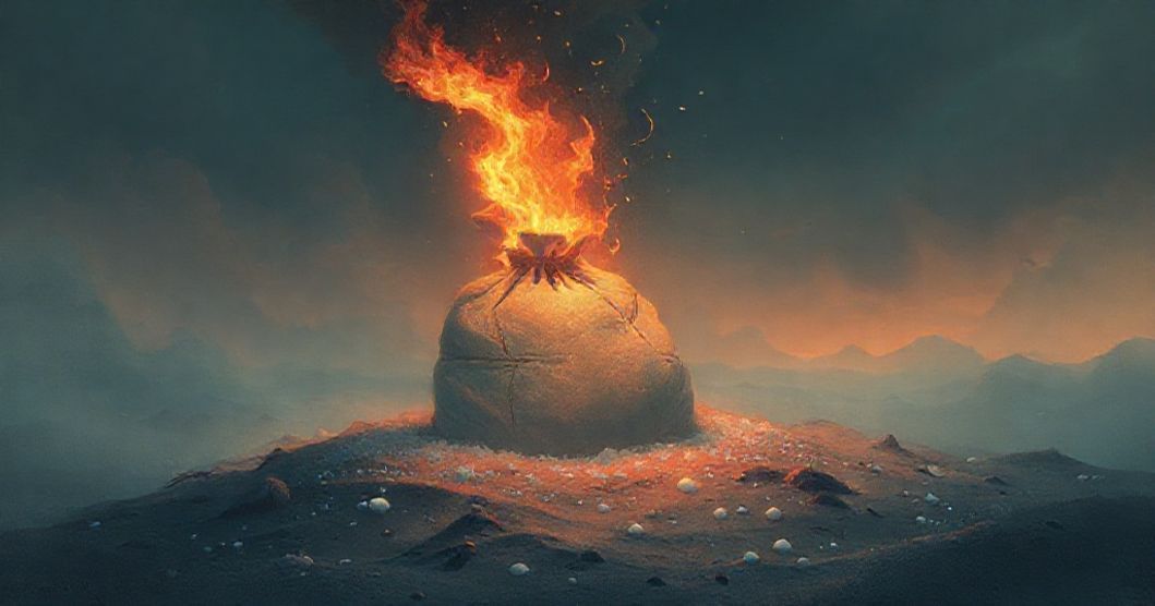 Featured image for The Burning Sack of Salt: Decoding a Dream of Unjust Confinement and Emotional Pain