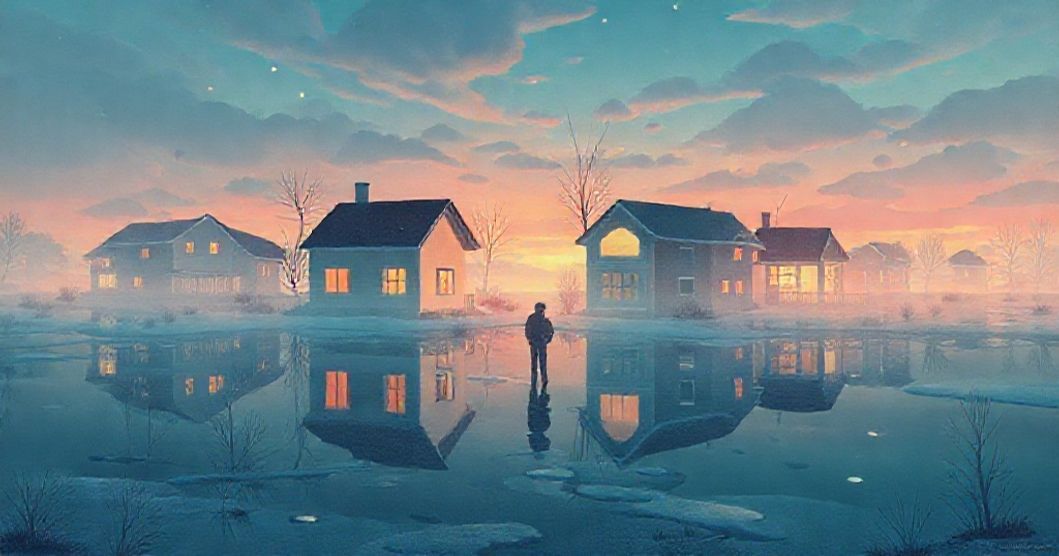 Featured image for Reflections of Identity: A Dream of Merged Homes and Frozen Time