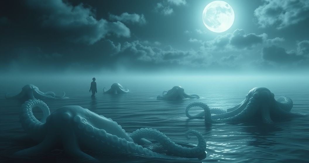 Featured image for Moonlit Octopus Wanderings: Decoding the Subconscious Dance of Tentacles and Light