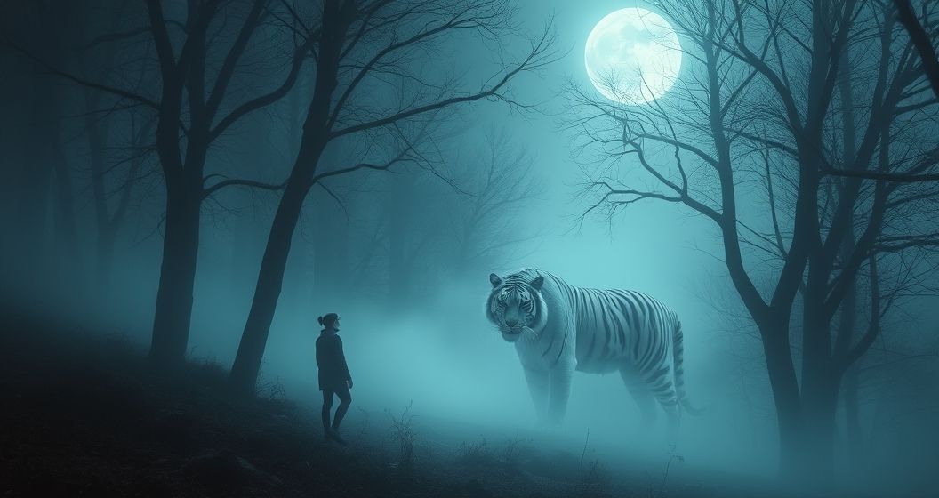 Featured image for The Moonlit Tiger: Decoding Dreams of Wandering with a Flickering Predator