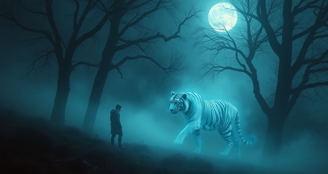 Featured image for Moonlit Tiger Wanderings: Decoding the Symbolism of a Dreamscape