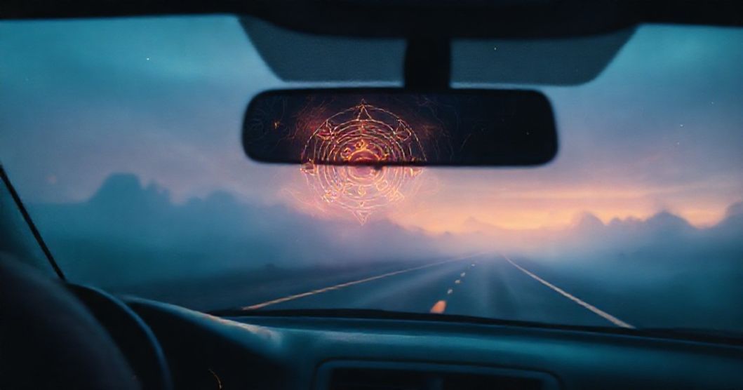 Featured image for Driving Mirrors and Sigils: The Hidden Language of Your Subconscious Reflections