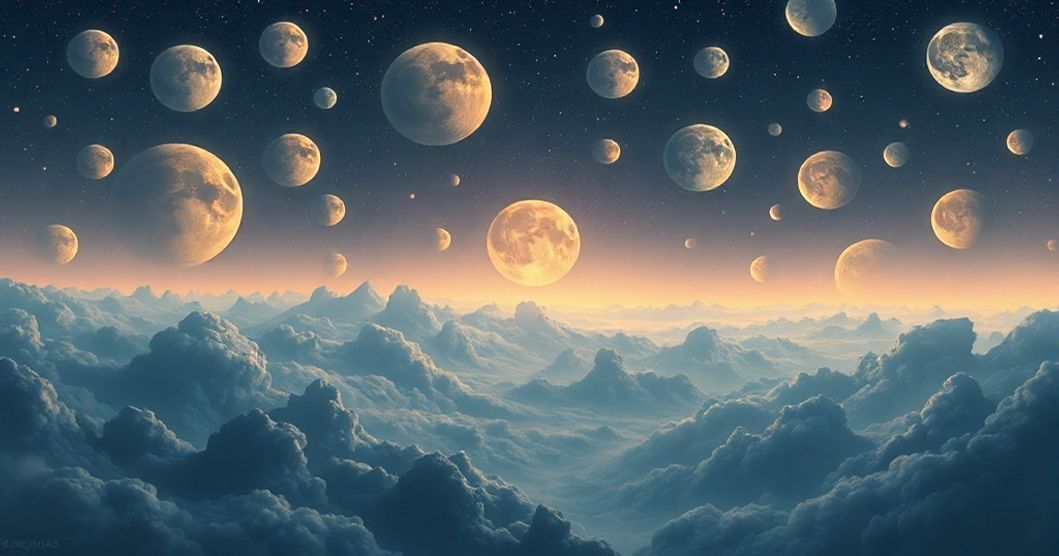 Featured image for The Celestial Multiverse: Interpreting a Dream of Dozens of Moons