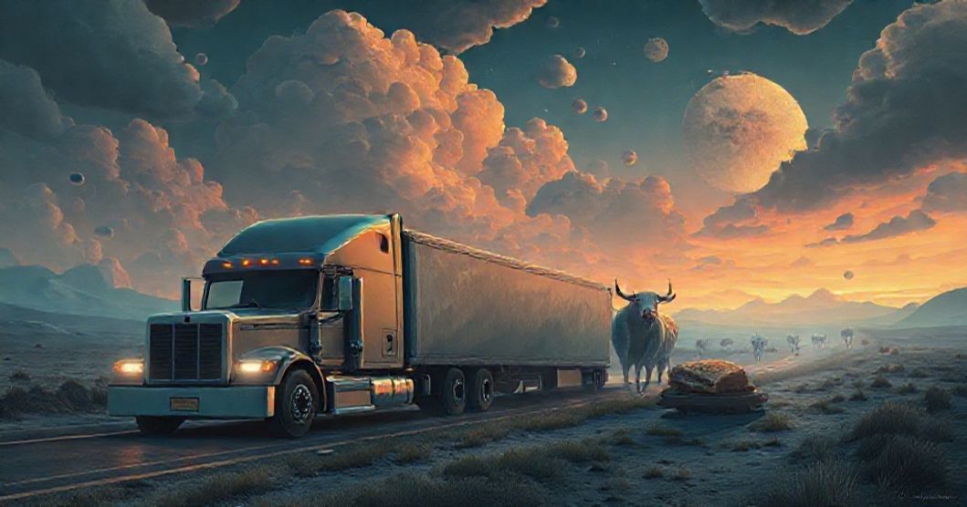 Featured image for Navigating the Unconscious: A Dream Analysis of Semi Trucks, Demon Cows, and Bread