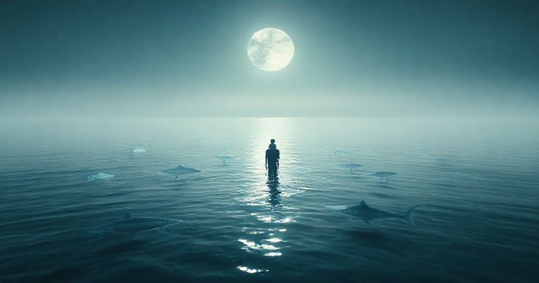 Featured image for Moonlit Shark Wanderings: Decoding Dreams of Oceanic Mystery and Motion