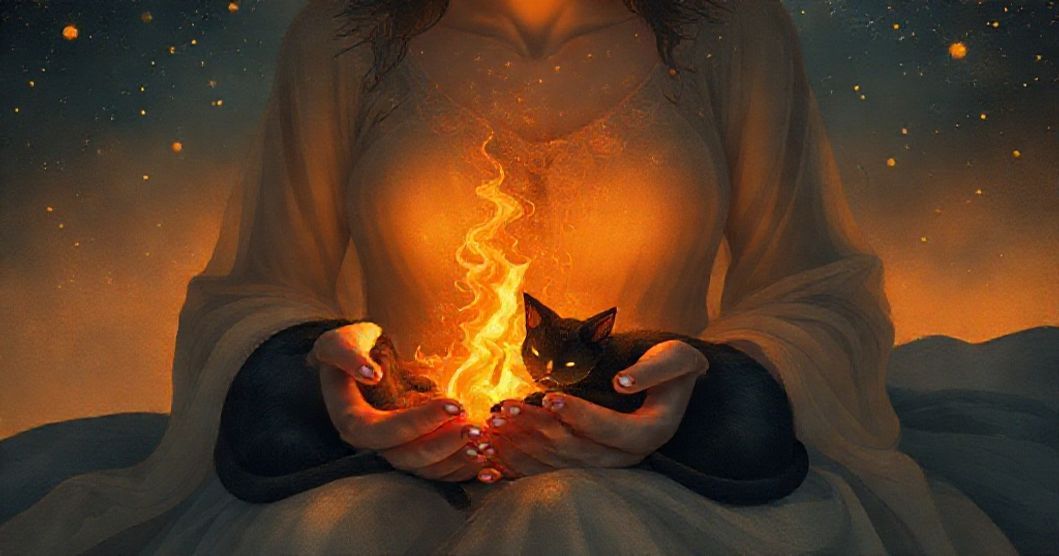Featured image for Cradling Black Cat Embers: The Constellation of Subconscious Whispers