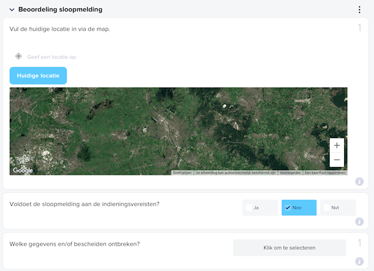 Beoordeling Sloopmelding