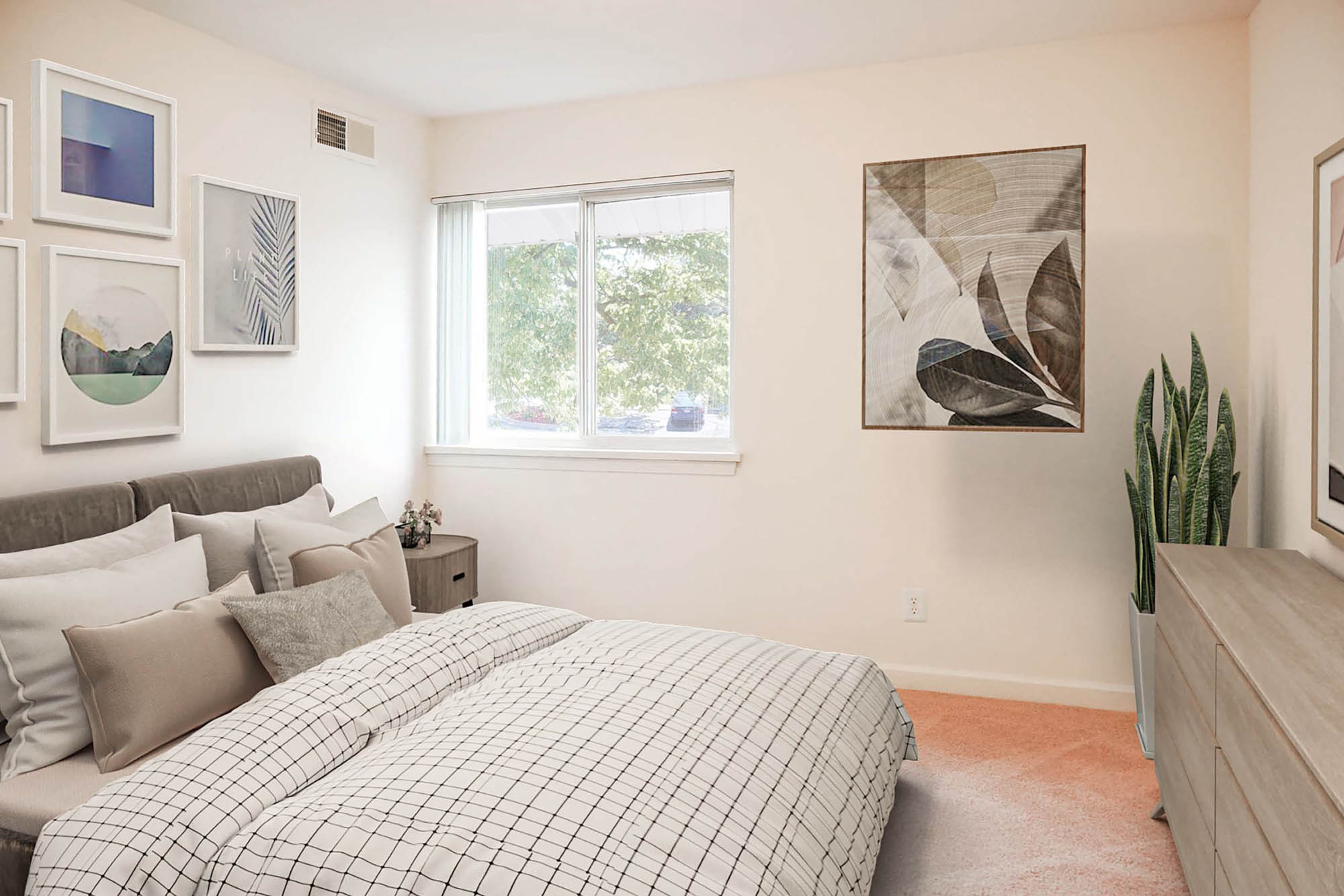 The Basquiat - 2 Bed 1 Bath - Primary Bedroom