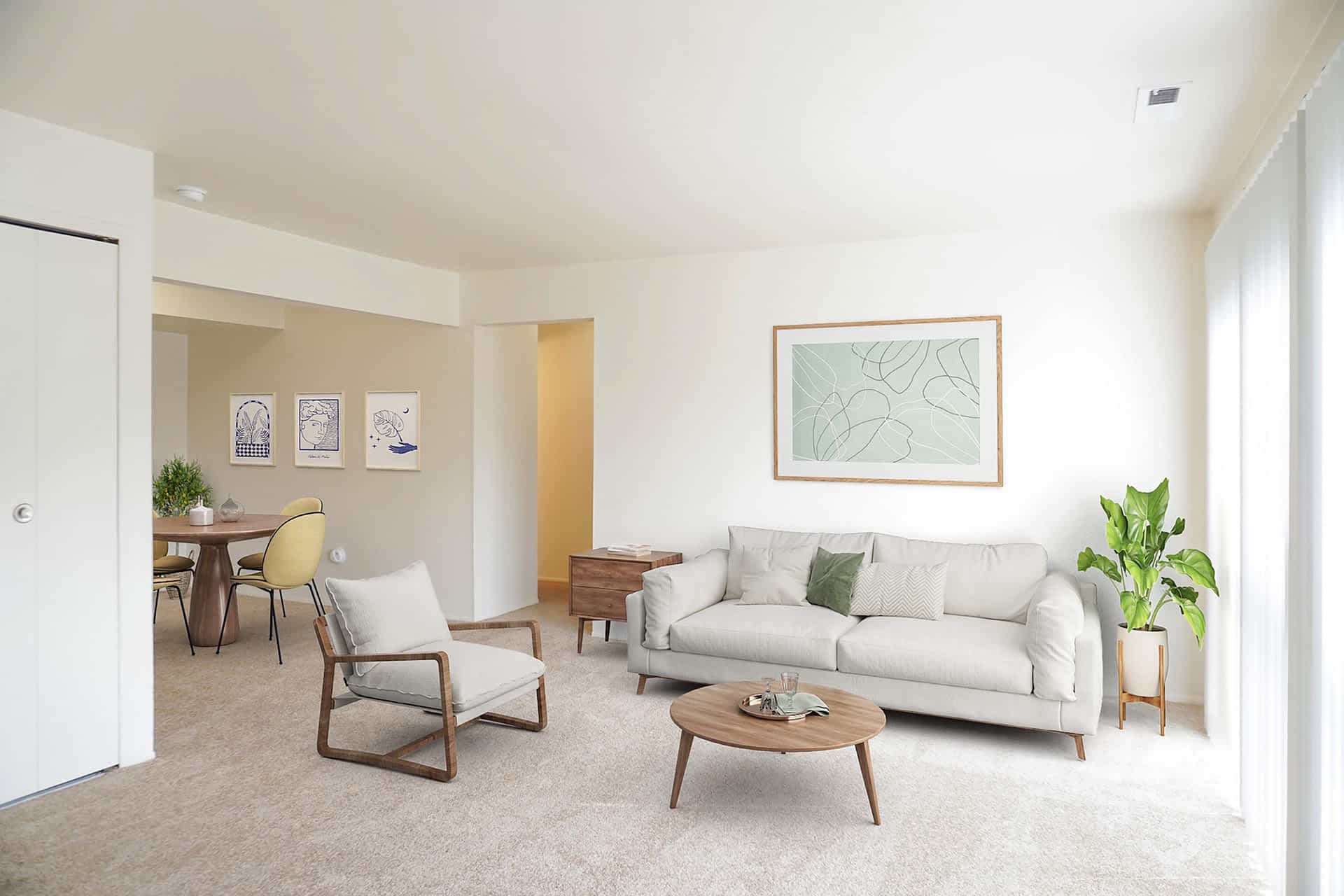 Alpena - 2 Bed 1 Bath - Living Room