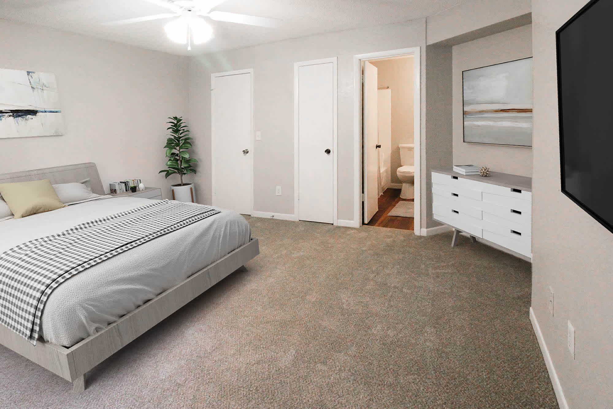 Valencia - 2 Bed 2 Bath - Master Bedroom