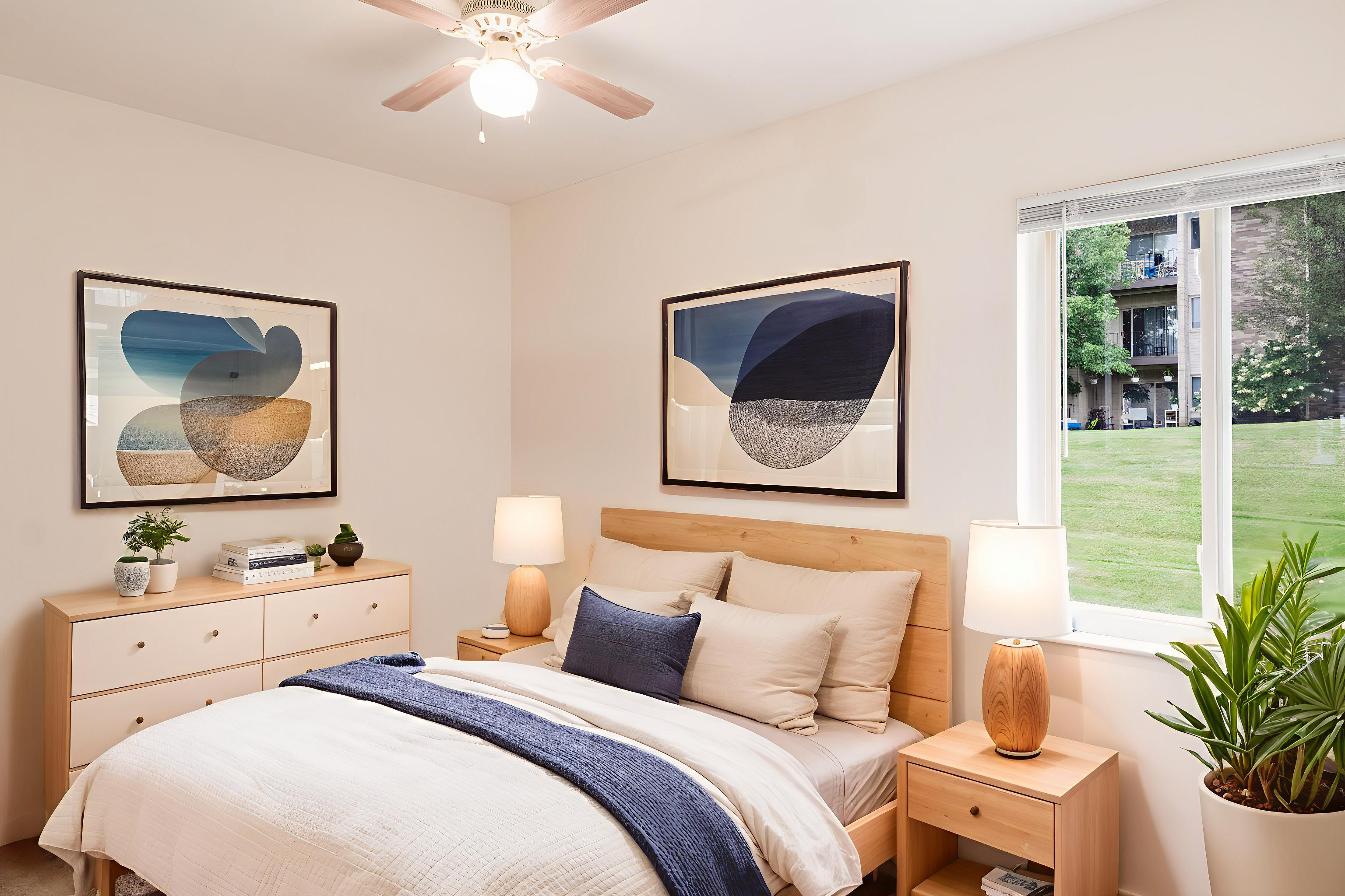 The Cedar - 2 Bed 1 Bath - Bedroom