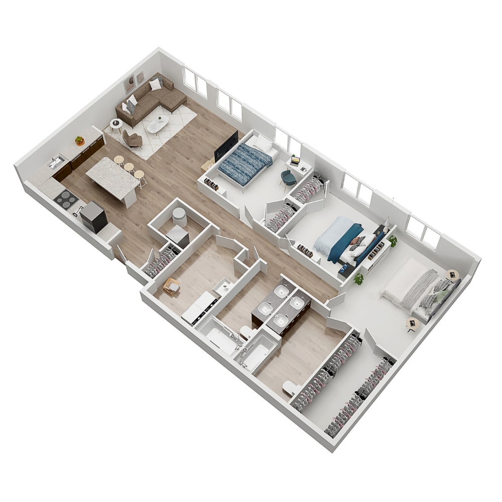 Floorplans for Glencoe Oaks apartments in Ann Arbor, Michigan 1 4