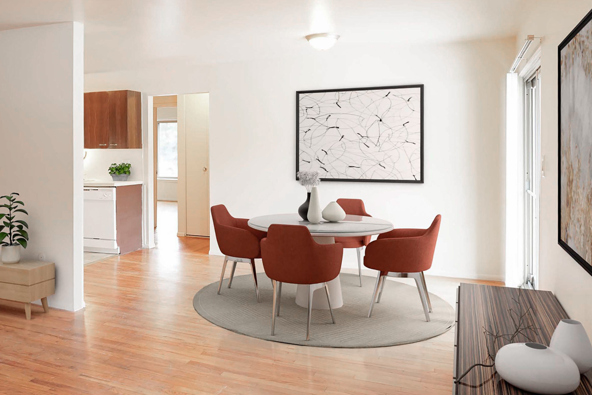 The Cheboygan - 2 Bed 1 Bath - Dining Room