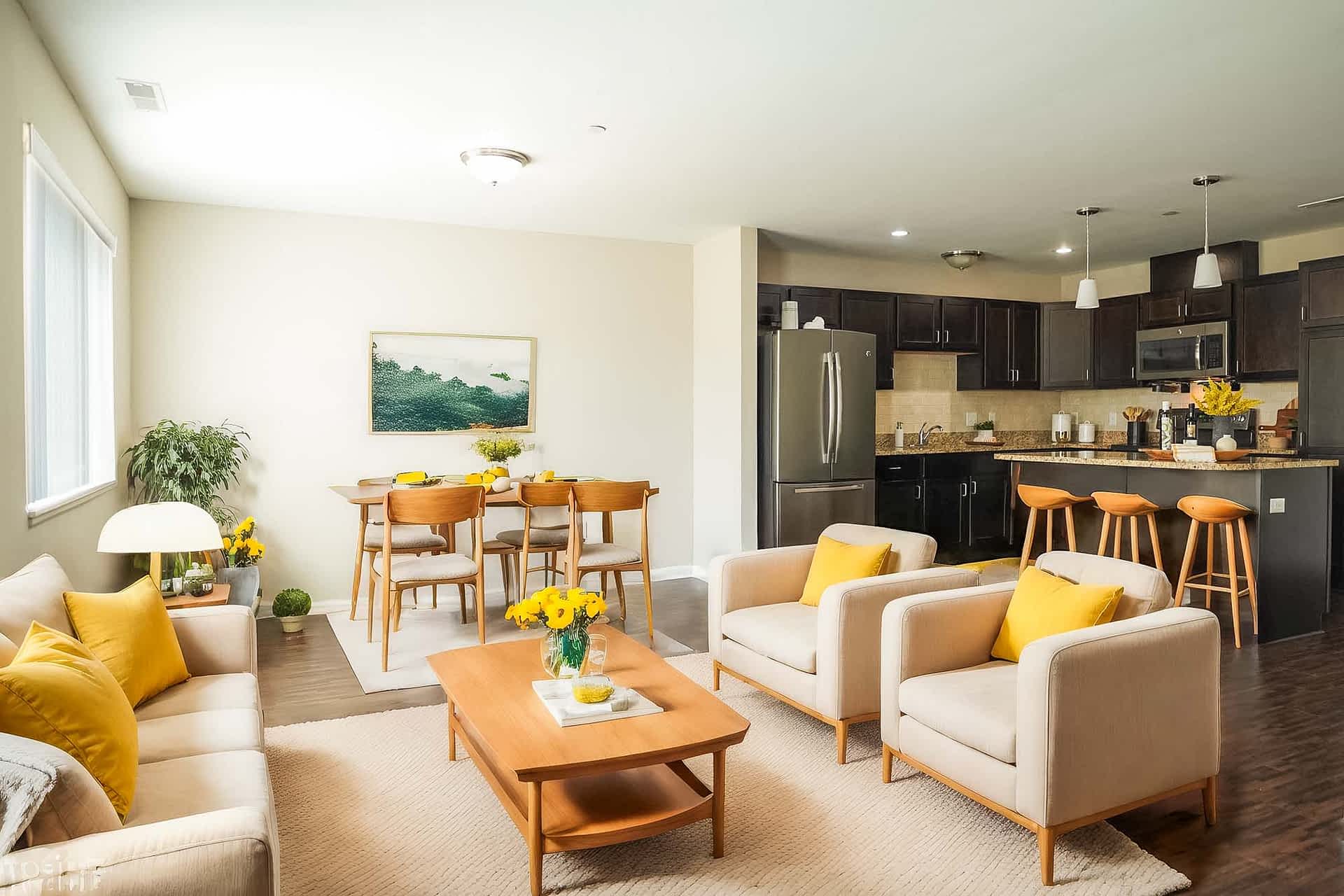 Jefferson - 2 Bed 1.5 Bath - Living Room