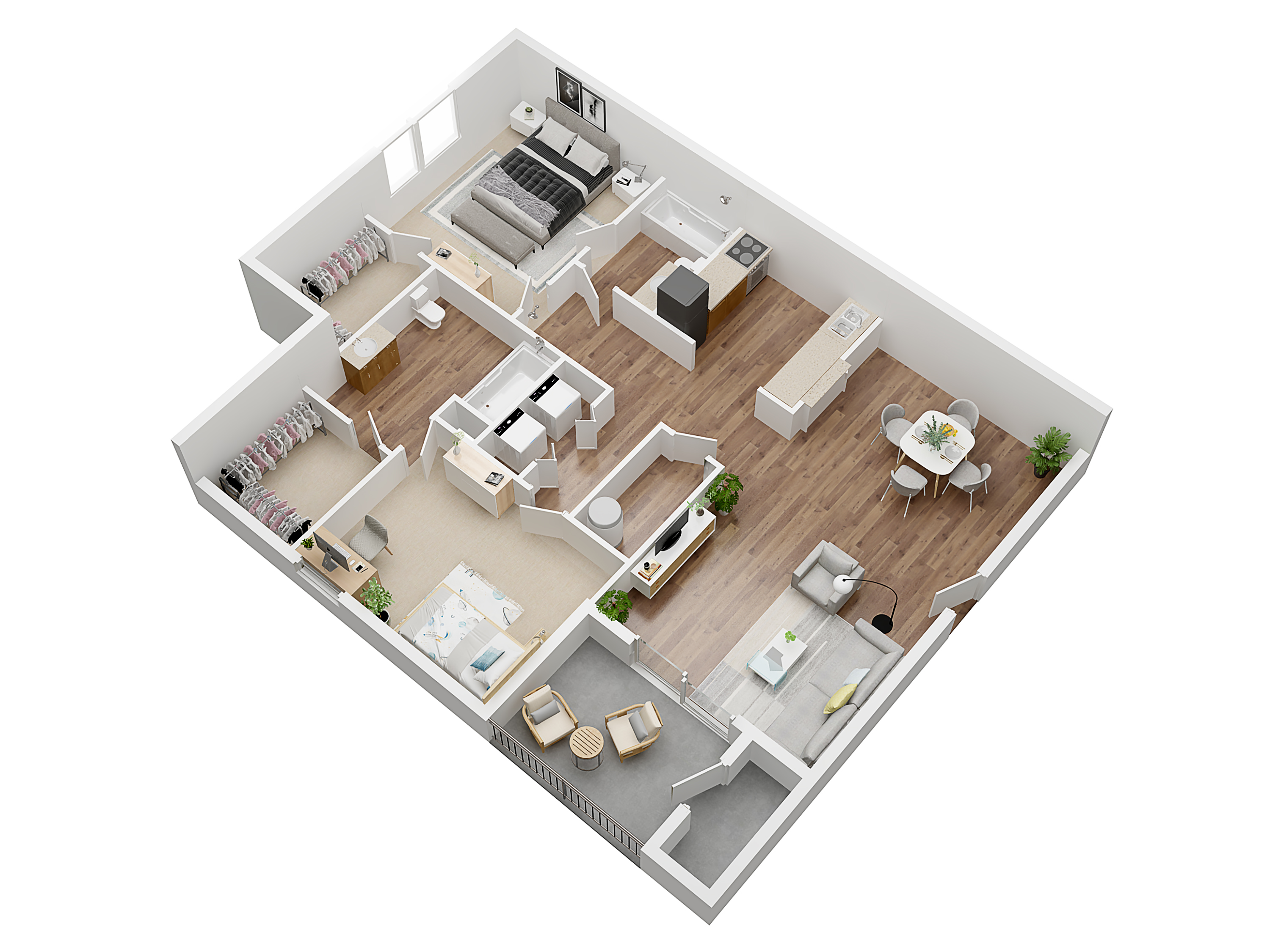 Weston for The Wesley apartments in Orlando, Florida | 2 bedrooms 2